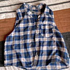 Wild fable plaid shirt sleeveless